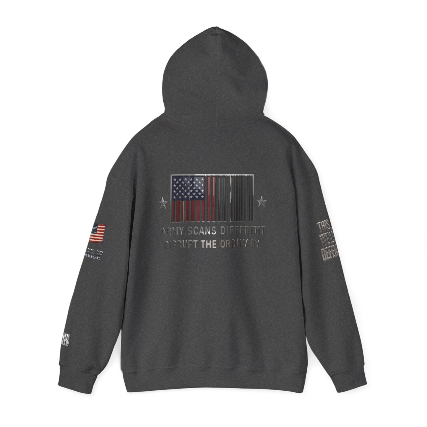 Army Scans Different Hoodie, Unisex Heavy Blend, Army Inspired Sweatshirt, Gift for Veterans, Everyday Comfort Wear