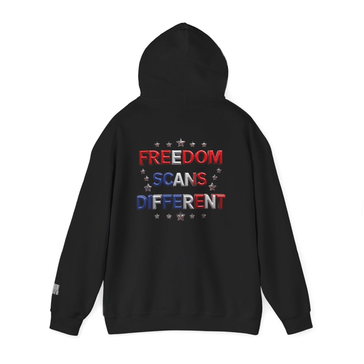Freedom Scans Different Hooded Sweatshirt, Unisex Pullover, Patriot Hoodie, Graphic Sweatshirt, Election Day Apparel, Gift for Veterans
