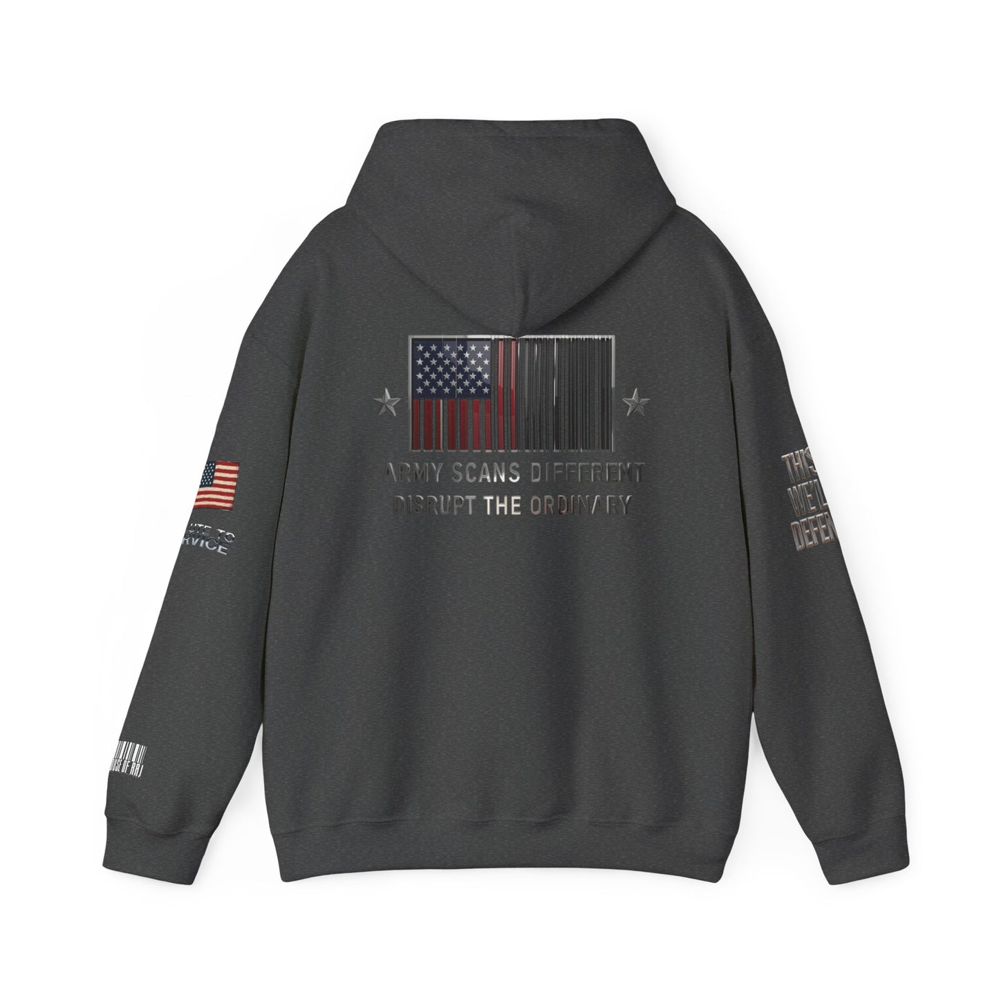 Army Scans Different Hoodie, Unisex Heavy Blend, Army Inspired Sweatshirt, Gift for Veterans, Everyday Comfort Wear