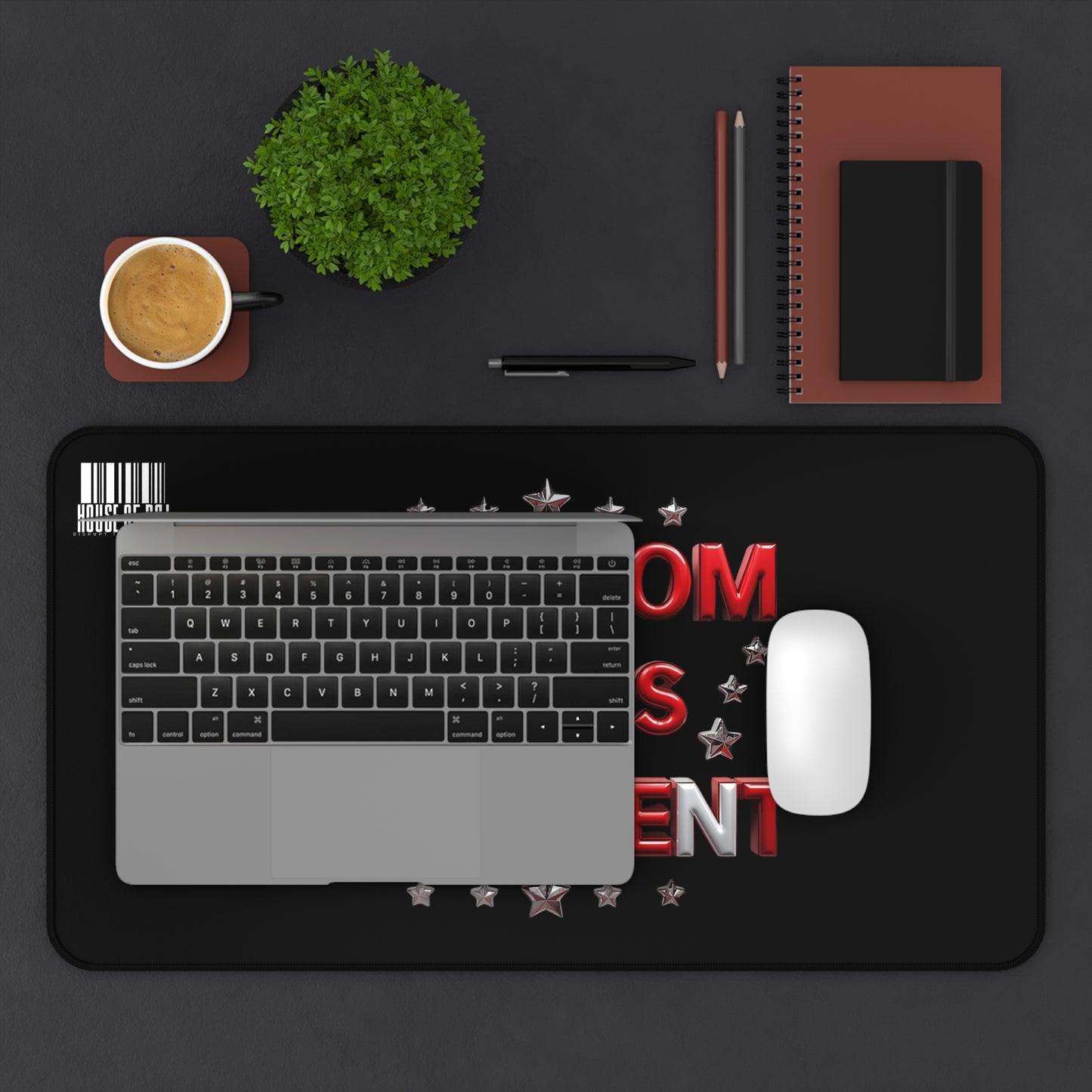 House of Raj Freedom Scans Different Desk Mat, Office Decor, Gamer Mat, Custom Mouse Pad, Gift for Dad