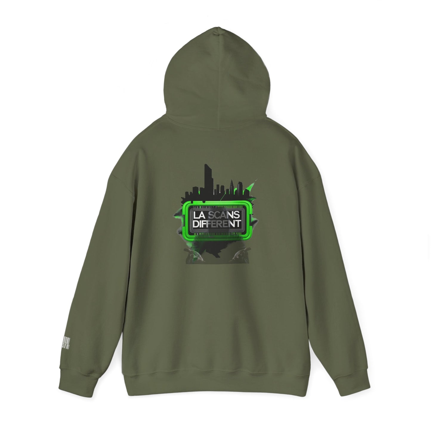 House of Raj – LA Scans Different Hoodie: Unisex Heavy Blend™ Sweatshirt - Graffiti Fashion, Streetwear, Artistic Gift, Unique Design