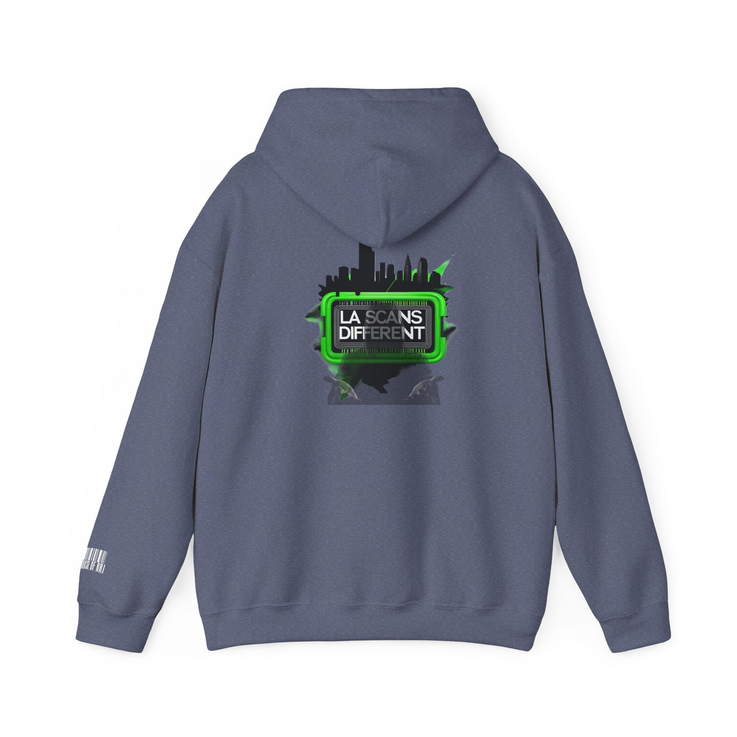 House of Raj – LA Scans Different Hoodie: Unisex Heavy Blend™ Sweatshirt - Graffiti Fashion, Streetwear, Artistic Gift, Unique Design