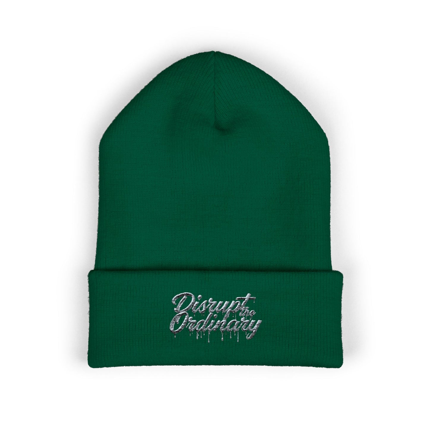 House of Raj “Disrupt the Ordinary” Embroidered Cuffed Beanie, Perfect for Outdoor Activities, Gift for Friends, Fashion Accessory