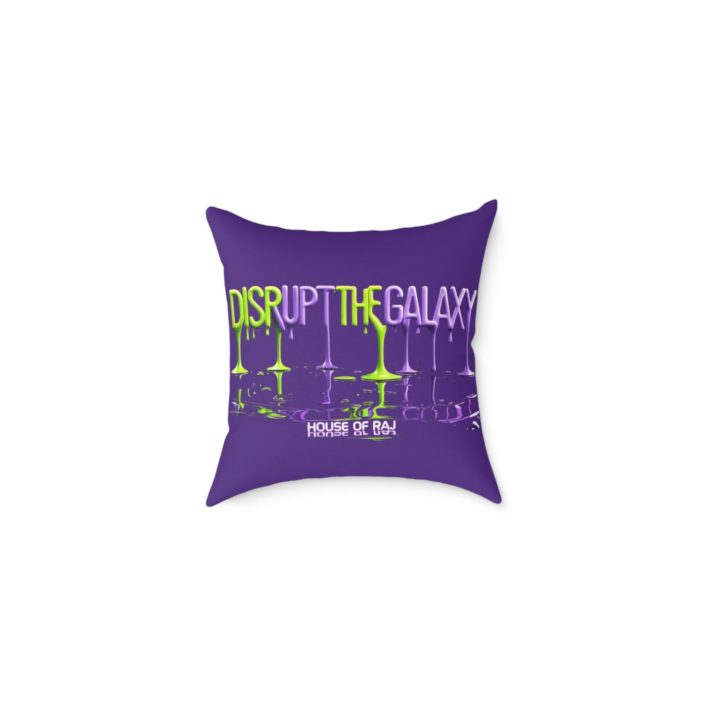 House of Raj “Disrupt the Galaxy: Cosmic Vibe” Pillow 🌠, Fun Living Room Cushion, Disrupt the Galaxy Home Accent, Unique Gift for Space Lovers