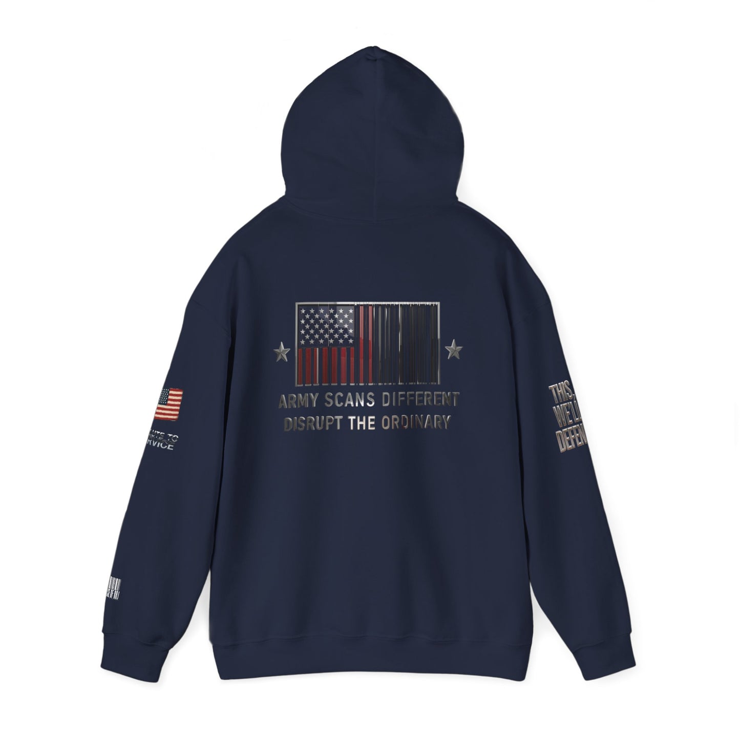 Army Scans Different Hoodie, Unisex Heavy Blend, Army Inspired Sweatshirt, Gift for Veterans, Everyday Comfort Wear