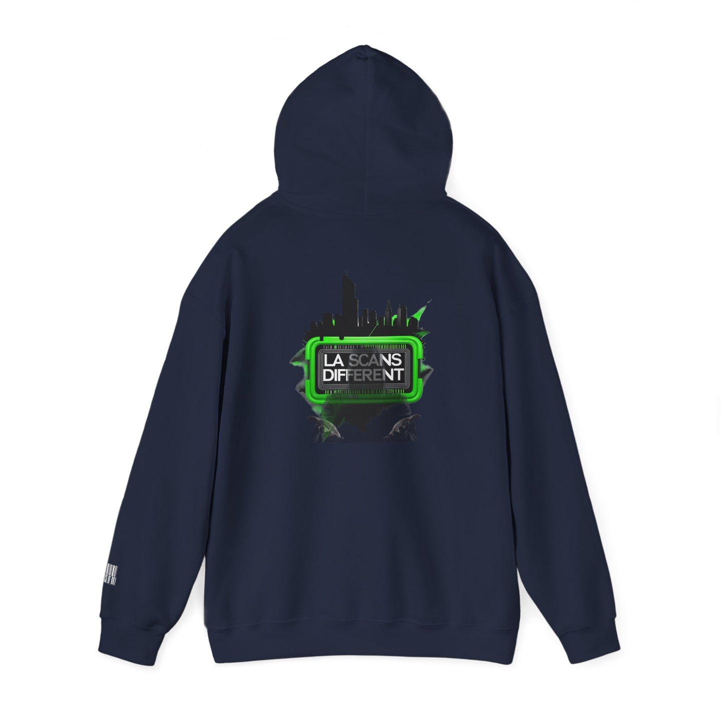 House of Raj – LA Scans Different Hoodie: Unisex Heavy Blend™ Sweatshirt - Graffiti Fashion, Streetwear, Artistic Gift, Unique Design