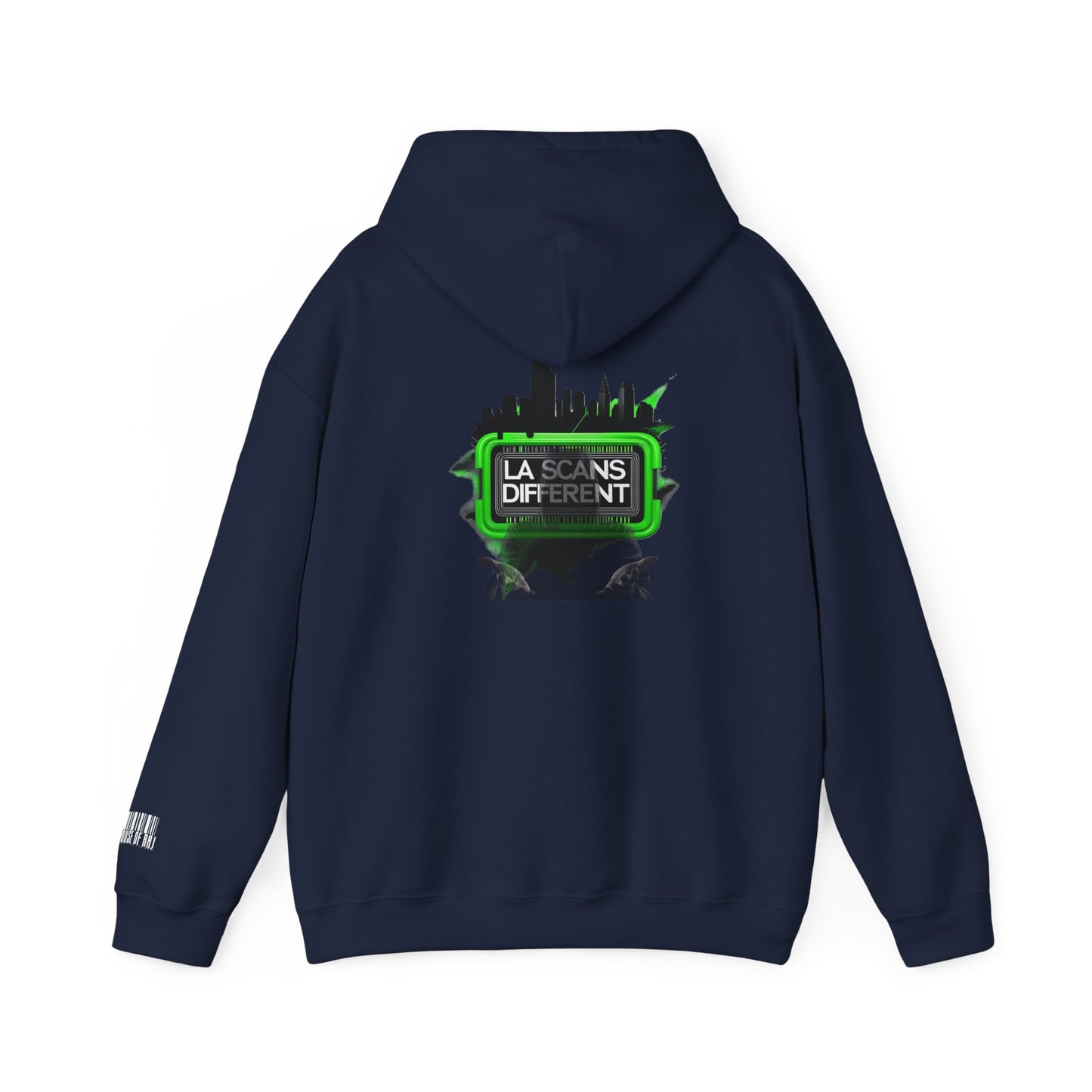 House of Raj – LA Scans Different Hoodie: Unisex Heavy Blend™ Sweatshirt - Graffiti Fashion, Streetwear, Artistic Gift, Unique Design