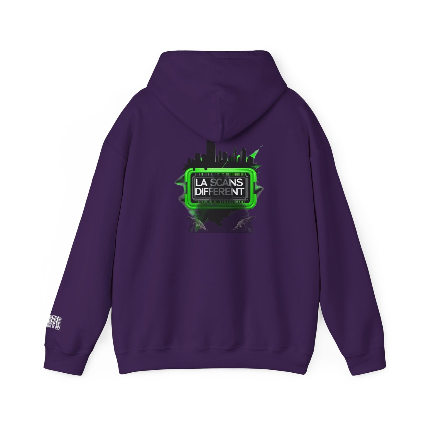 House of Raj – LA Scans Different Hoodie: Unisex Heavy Blend™ Sweatshirt - Graffiti Fashion, Streetwear, Artistic Gift, Unique Design
