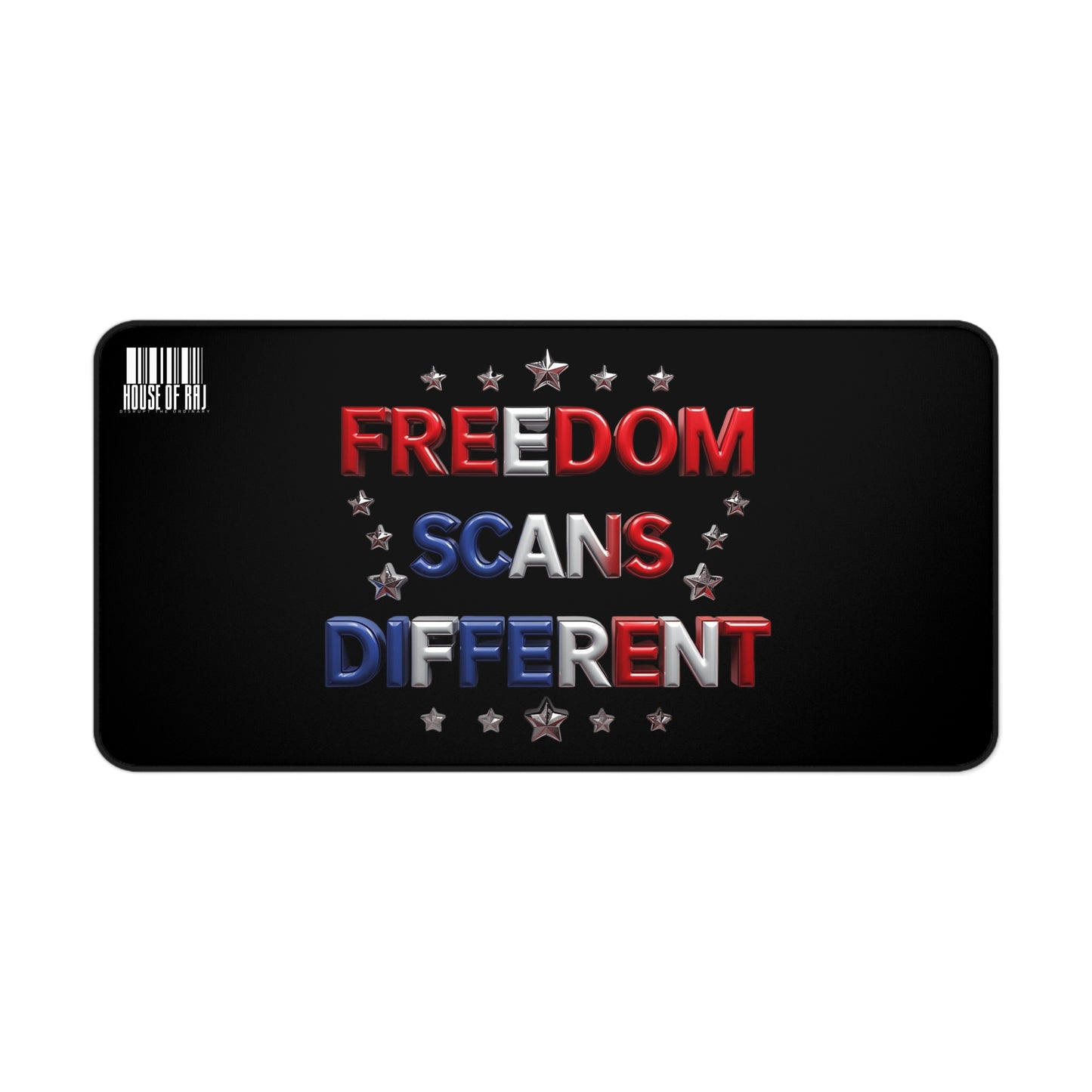 House of Raj Freedom Scans Different Desk Mat, Office Decor, Gamer Mat, Custom Mouse Pad, Gift for Dad