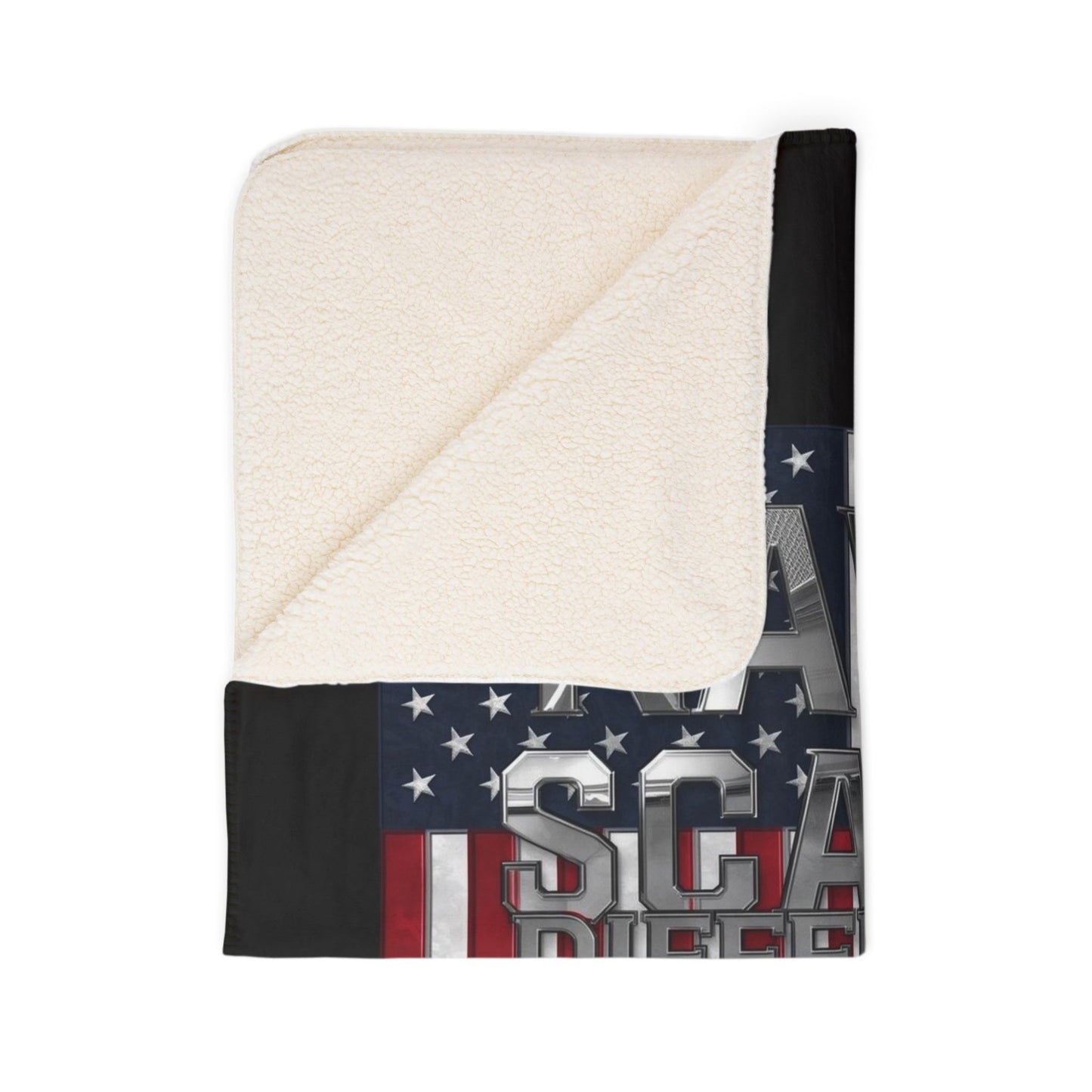 House of Raj “Disrupt the Ordinary” Navy Scans Different Fleece Sherpa Blanket | Navy Theme, Cozy Home Decor, Military Appreciation, Gift for Veterans, Warm Throw Blanket