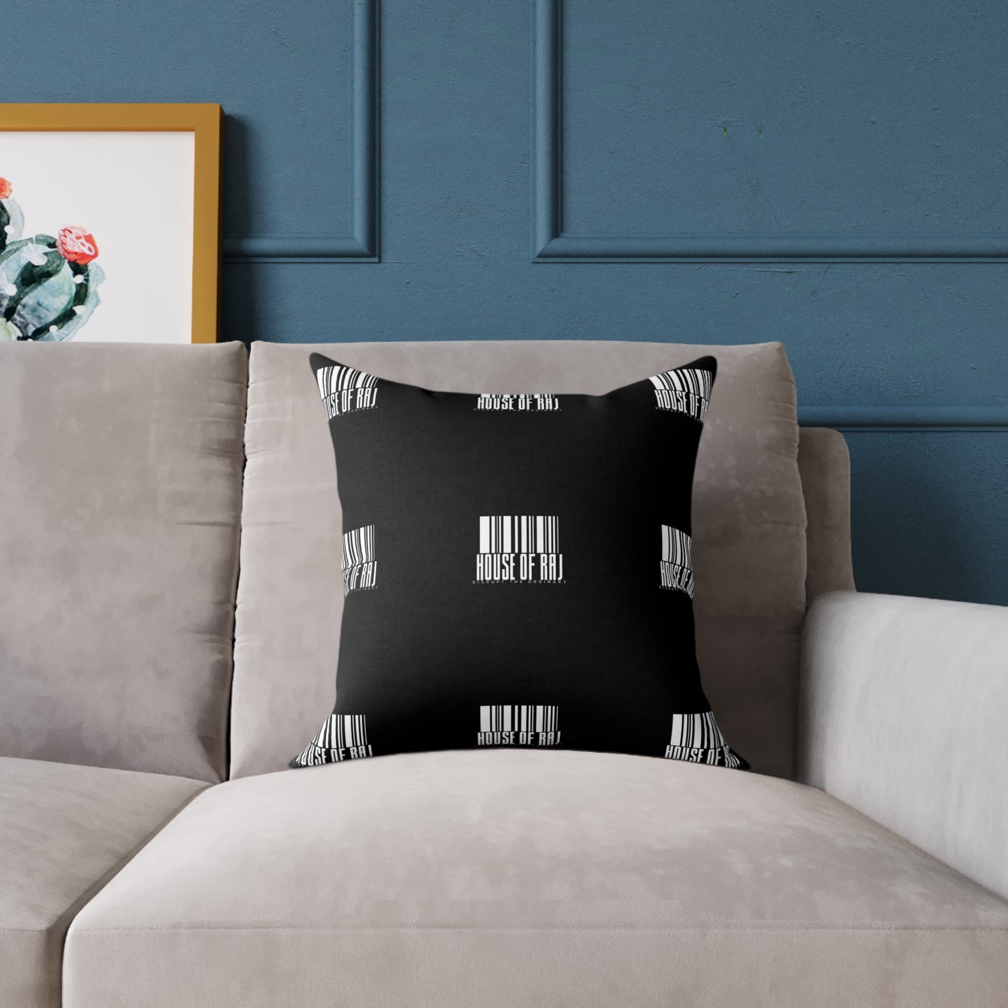 House of Raj “Barcode” Stylish Home Décor Pillow 🖤, Modern Accent Cushion, Gift for Housewarming, Minimalist Throw Pillow, Cozy Living Room Accent