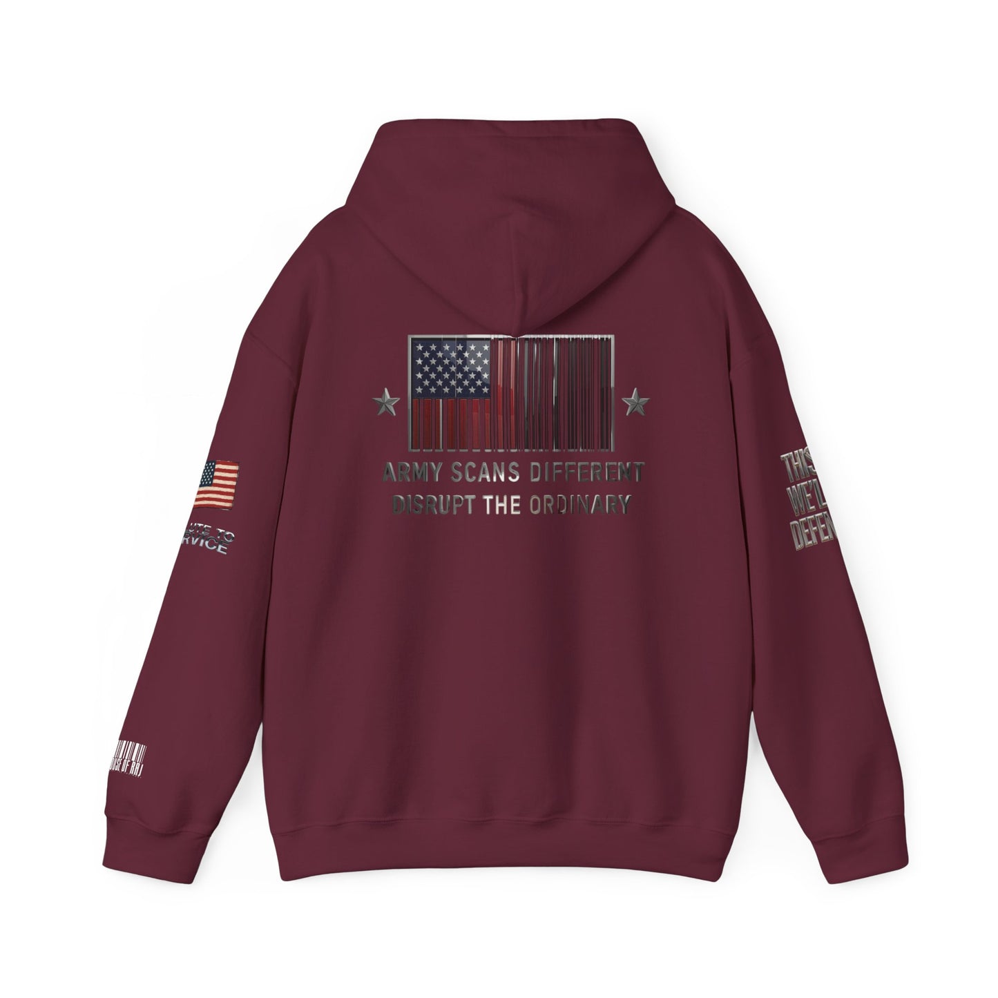 Army Scans Different Hoodie, Unisex Heavy Blend, Army Inspired Sweatshirt, Gift for Veterans, Everyday Comfort Wear