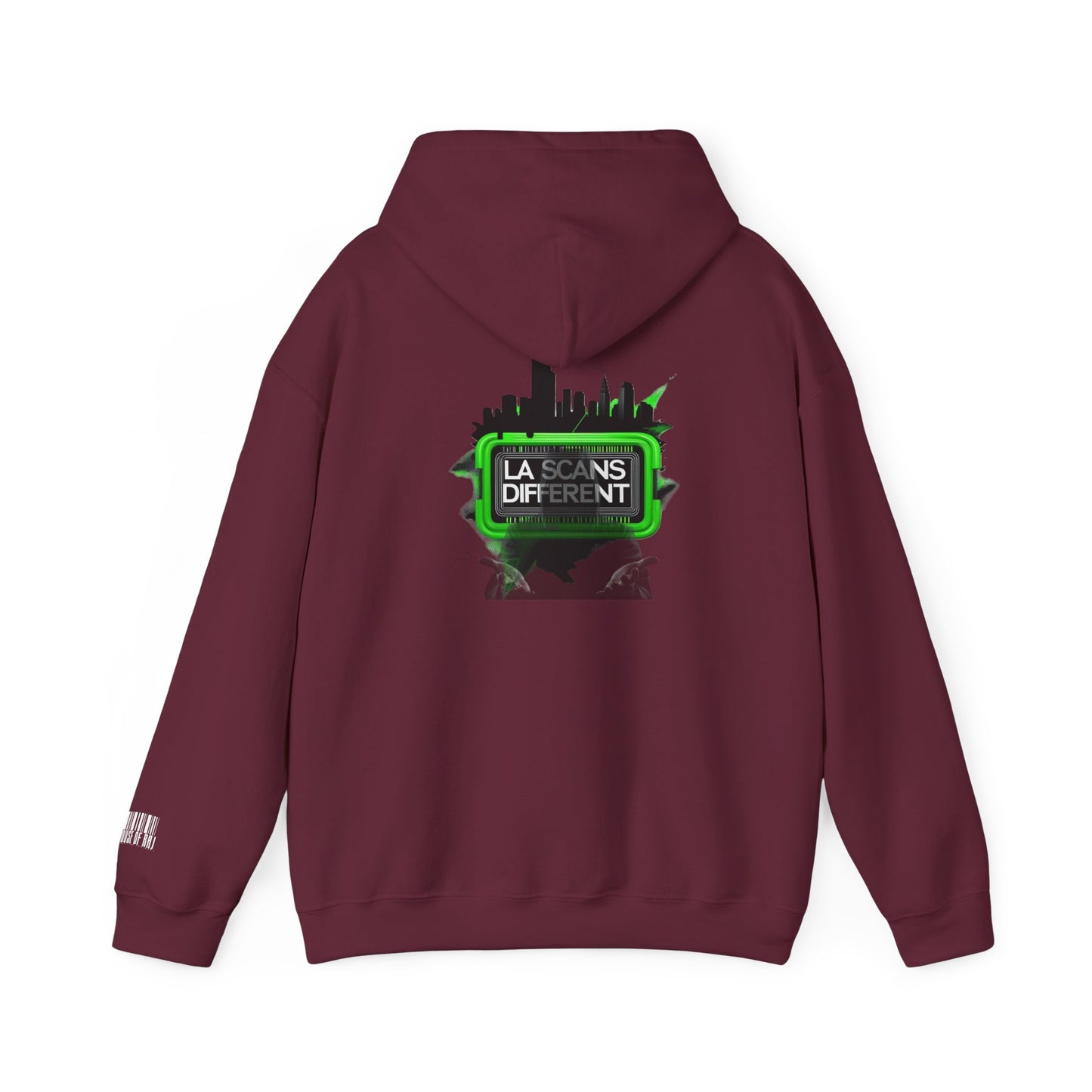 House of Raj – LA Scans Different Hoodie: Unisex Heavy Blend™ Sweatshirt - Graffiti Fashion, Streetwear, Artistic Gift, Unique Design