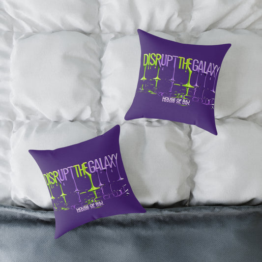 House of Raj âDisrupt the Galaxy: Cosmic Vibeâ Pillow đ , Fun Living Room Cushion, Disrupt the Galaxy Home Accent, Unique Gift for Space Lovers