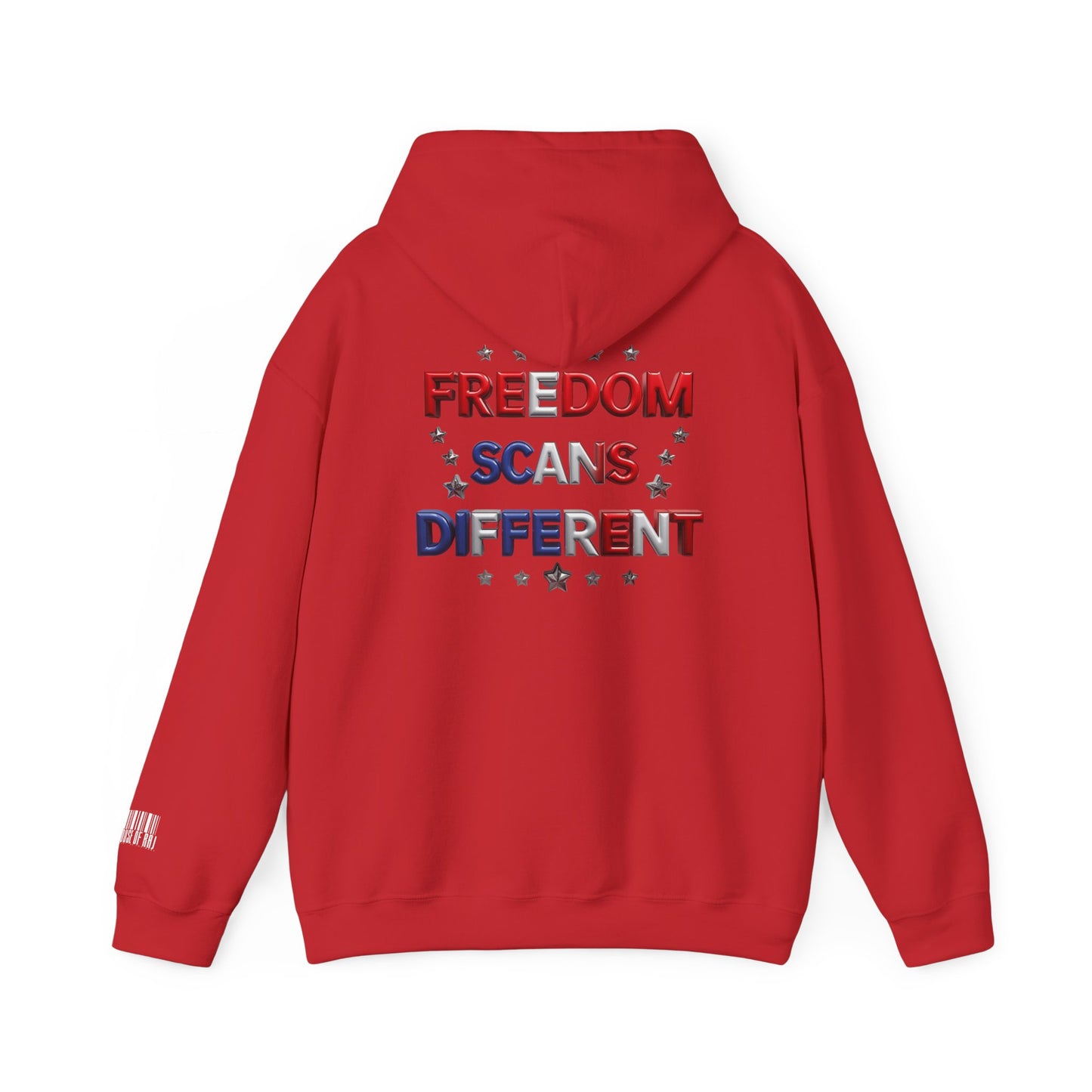 Freedom Scans Different Hooded Sweatshirt, Unisex Pullover, Patriot Hoodie, Graphic Sweatshirt, Election Day Apparel, Gift for Veterans