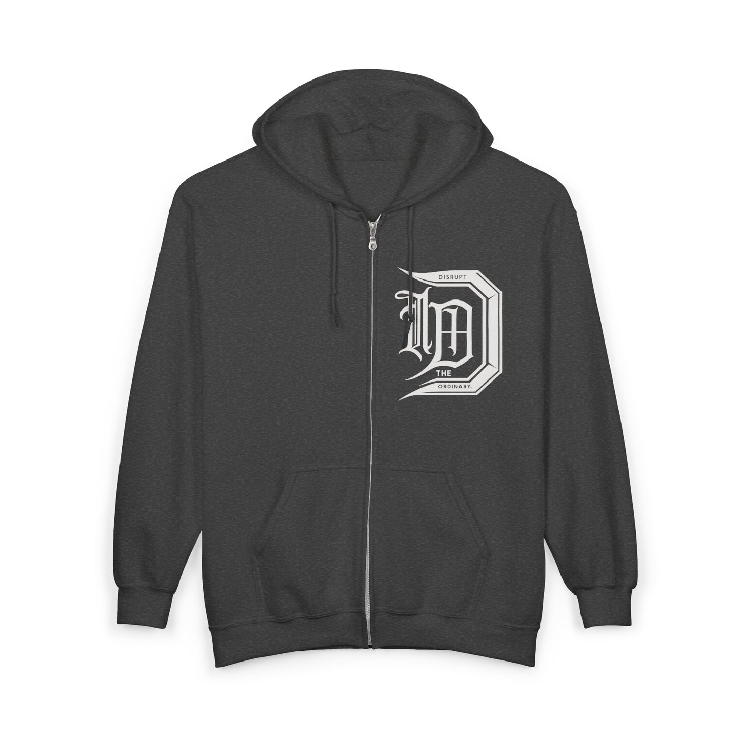 The House of Raj Unisex Heavy Blend Full Zip Hooded Sweatshirt, Cozy Zip Hoodie, Casual Sweatshirt for All Seasons, Gift for Him/Her, Casual Outfit
