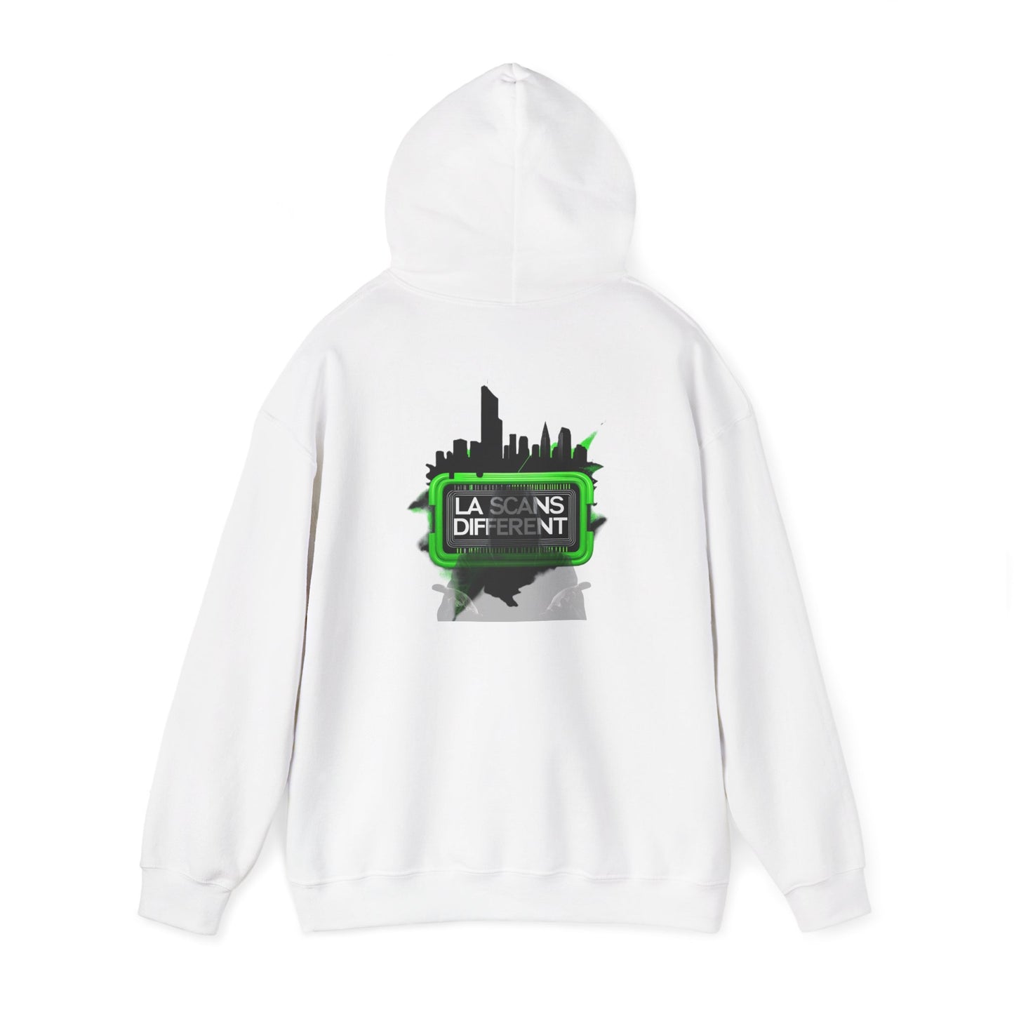 House of Raj – LA Scans Different Hoodie: Unisex Heavy Blend™ Sweatshirt - Graffiti Fashion, Streetwear, Artistic Gift, Unique Design