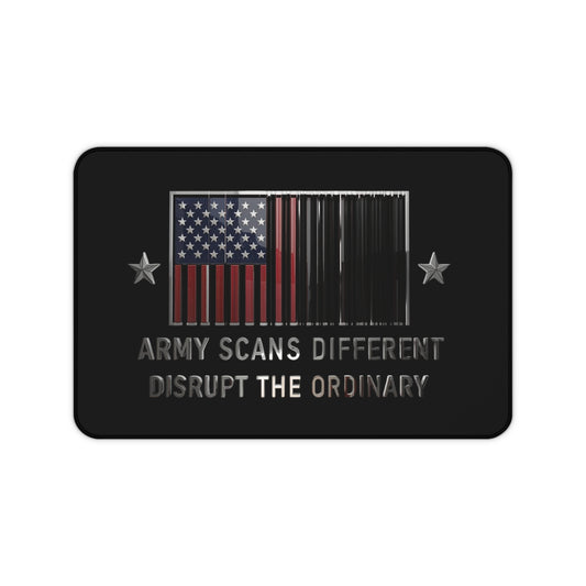 House of Raj Army Scans Different Desk Mat: Unique Army Scans Design, Stylish Office Decor, Gamer Gift, Patriotic Desk Accessory, Home Office Must-Have