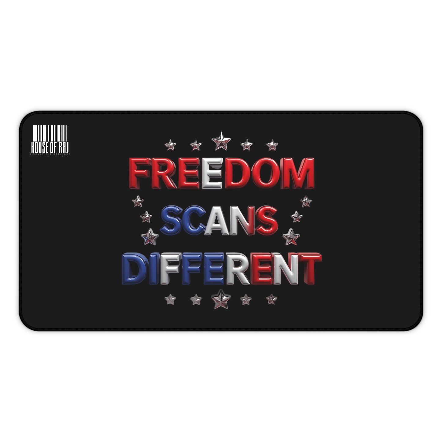 House of Raj Freedom Scans Different Desk Mat, Office Decor, Gamer Mat, Custom Mouse Pad, Gift for Dad