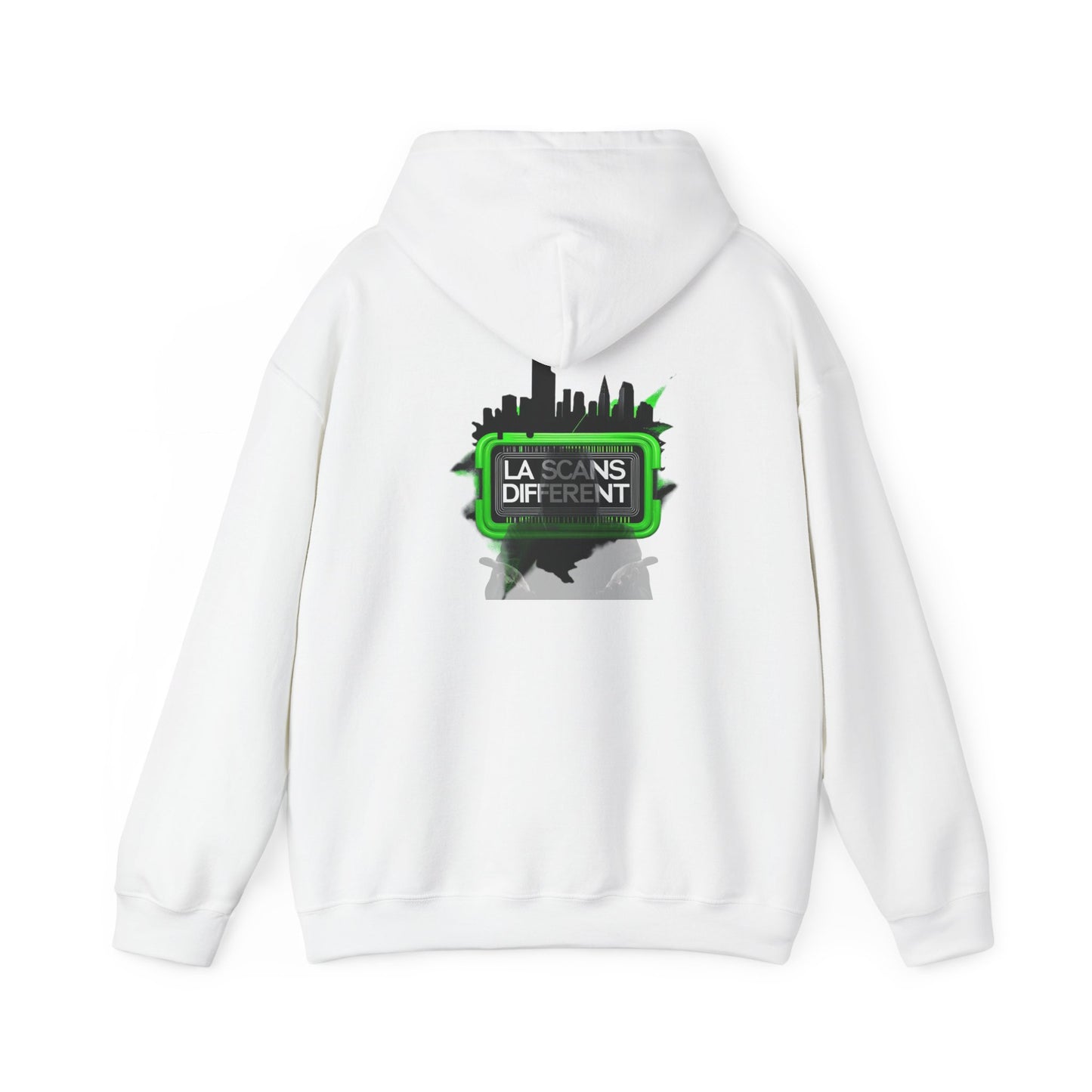 House of Raj – LA Scans Different Hoodie: Unisex Heavy Blend™ Sweatshirt - Graffiti Fashion, Streetwear, Artistic Gift, Unique Design