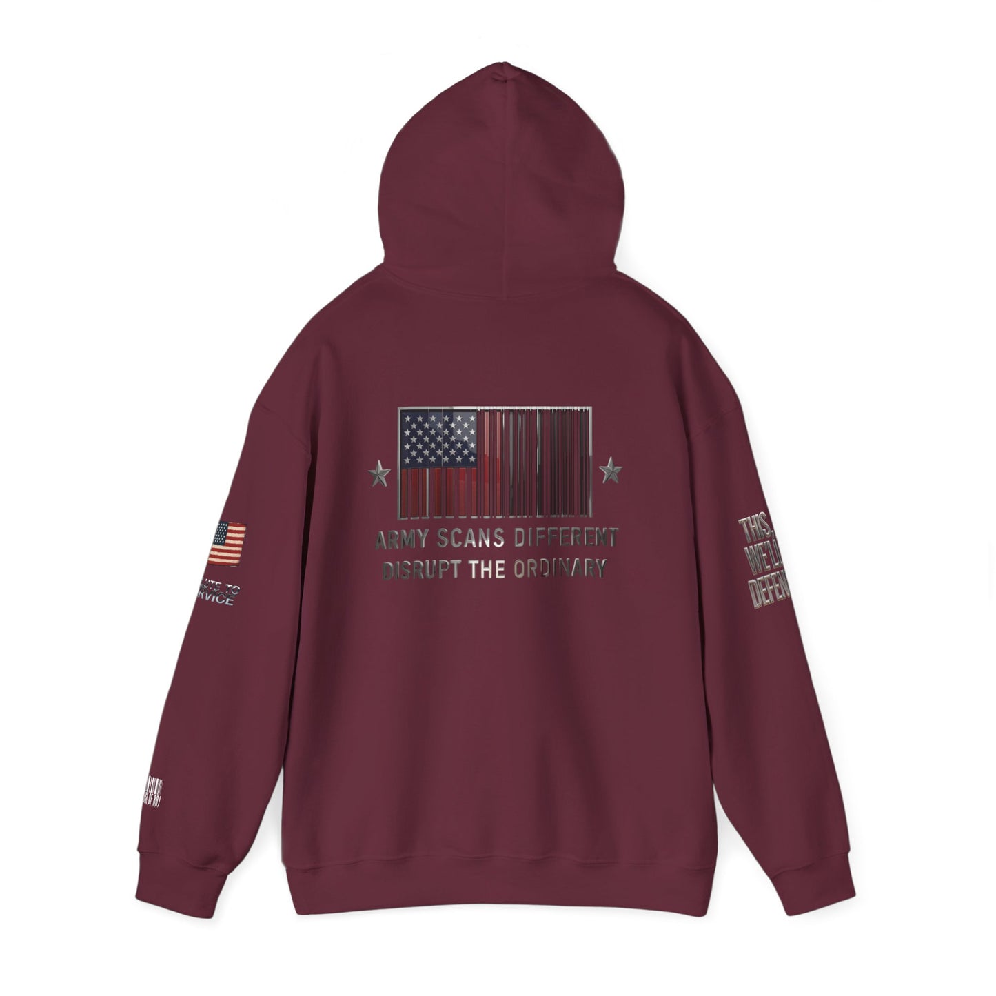 Army Scans Different Hoodie, Unisex Heavy Blend, Army Inspired Sweatshirt, Gift for Veterans, Everyday Comfort Wear