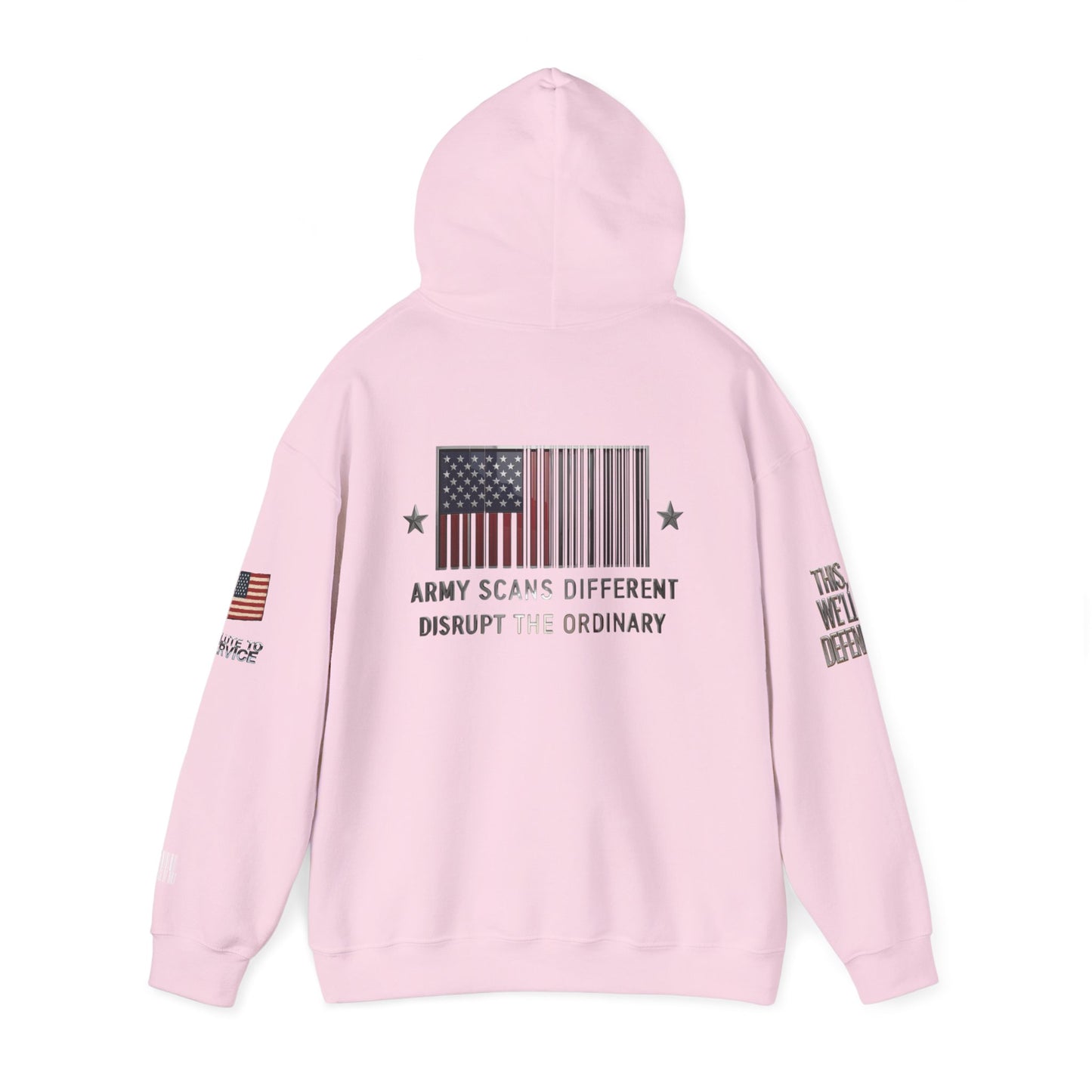 Army Scans Different Hoodie, Unisex Heavy Blend, Army Inspired Sweatshirt, Gift for Veterans, Everyday Comfort Wear