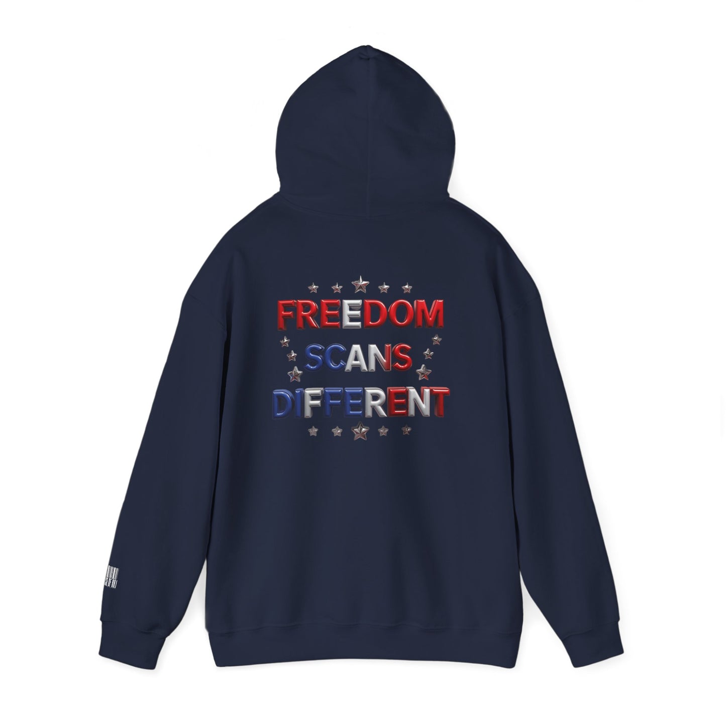 Freedom Scans Different Hooded Sweatshirt, Unisex Pullover, Patriot Hoodie, Graphic Sweatshirt, Election Day Apparel, Gift for Veterans