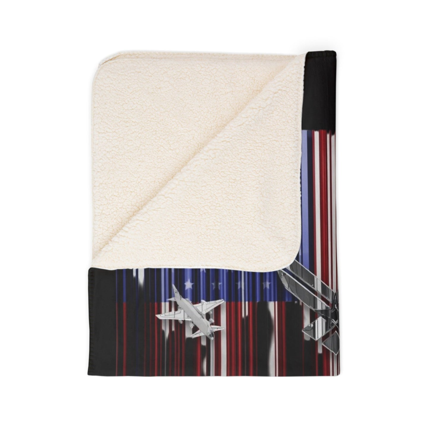House of Raj “Disrupt the Ordinary” Air Force Scans Different Fleece Sherpa Blanket, Cozy Military Throw for Veterans, Home Decor, Gift for Airmen, Patriotic Blanket