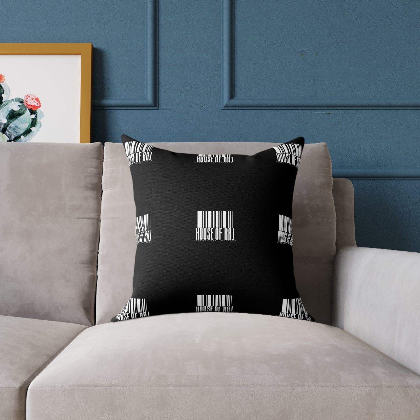House of Raj “Barcode” Stylish Home Décor Pillow 🖤, Modern Accent Cushion, Gift for Housewarming, Minimalist Throw Pillow, Cozy Living Room Accent