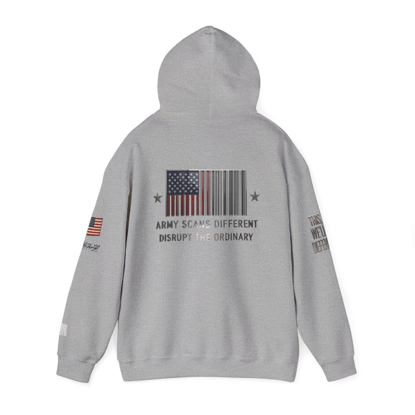 Army Scans Different Hoodie, Unisex Heavy Blend, Army Inspired Sweatshirt, Gift for Veterans, Everyday Comfort Wear