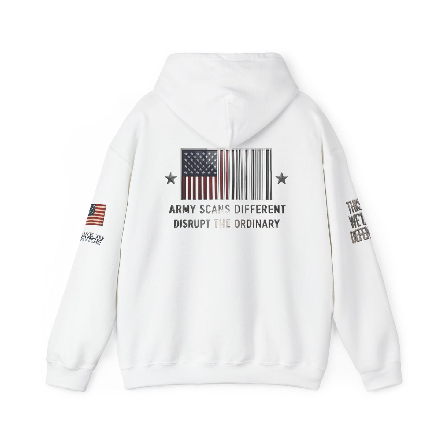 Army Scans Different Hoodie, Unisex Heavy Blend, Army Inspired Sweatshirt, Gift for Veterans, Everyday Comfort Wear