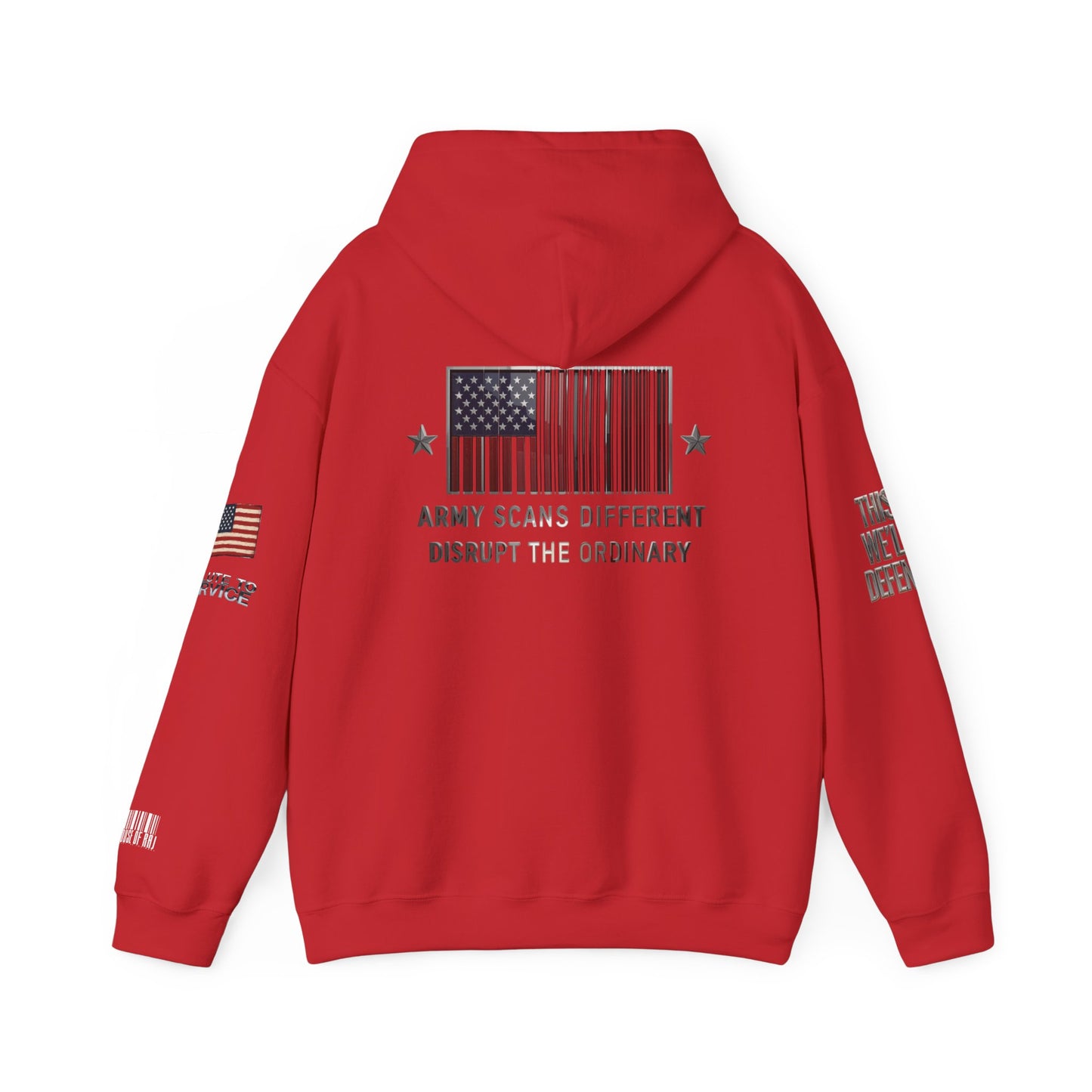Army Scans Different Hoodie, Unisex Heavy Blend, Army Inspired Sweatshirt, Gift for Veterans, Everyday Comfort Wear