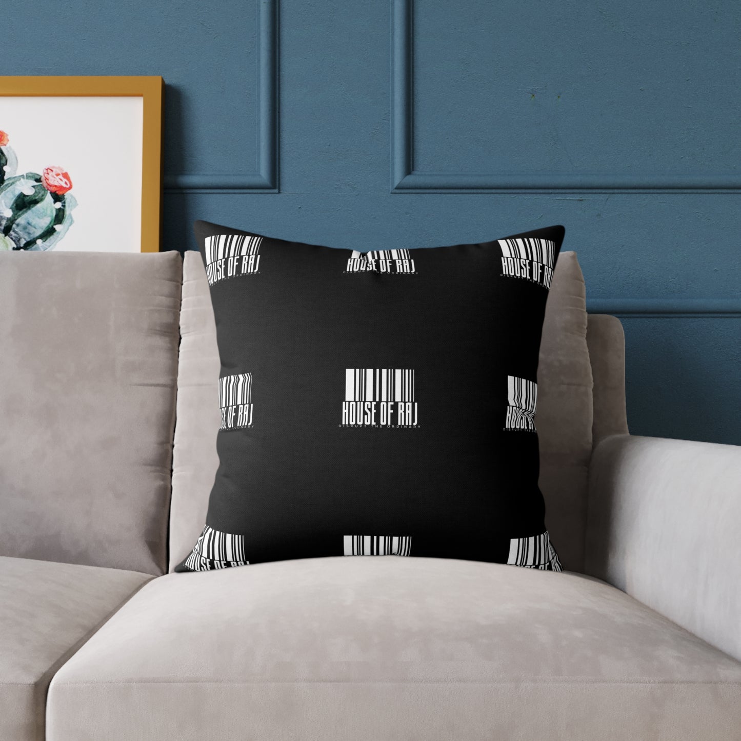 House of Raj “Barcode” Stylish Home Décor Pillow 🖤, Modern Accent Cushion, Gift for Housewarming, Minimalist Throw Pillow, Cozy Living Room Accent