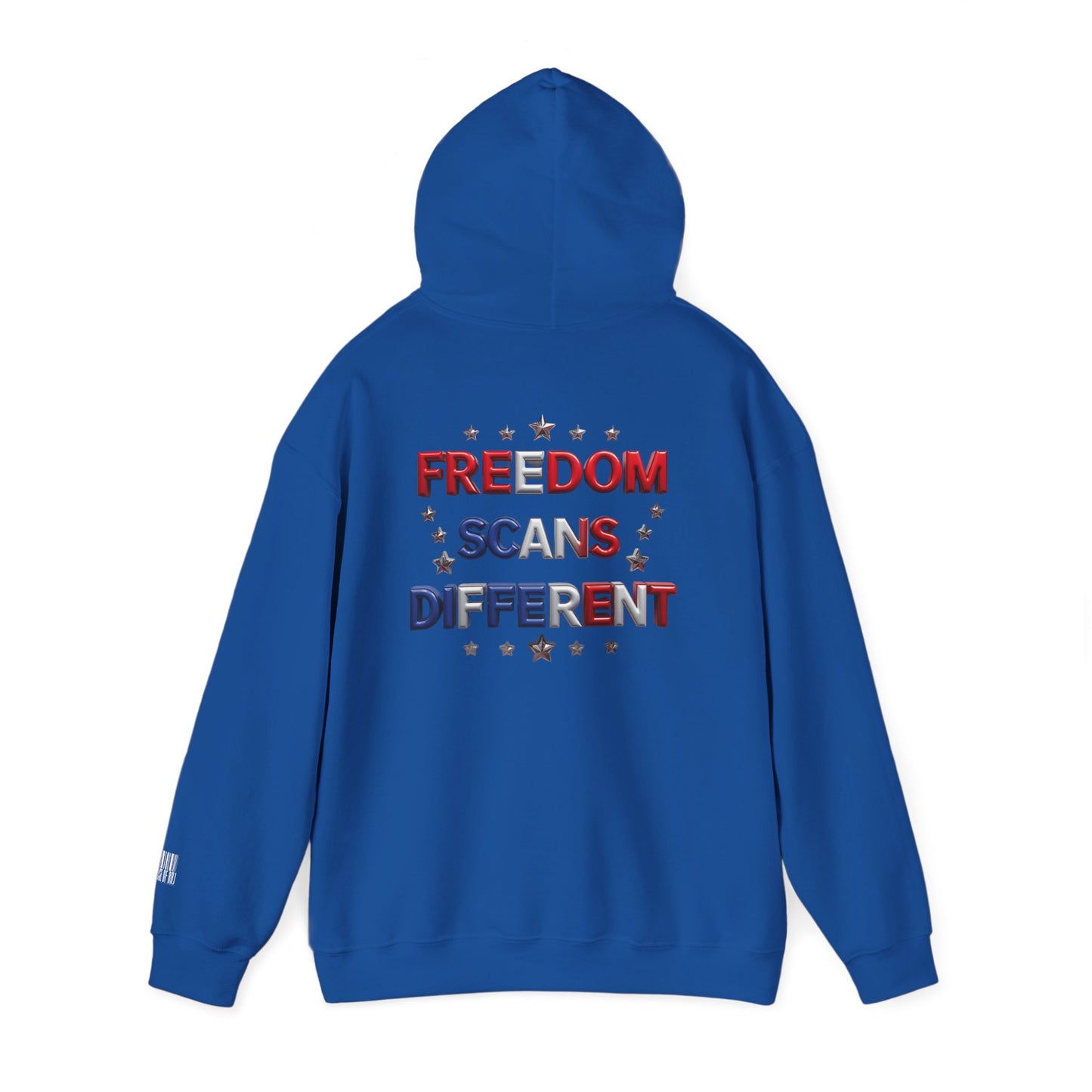 Freedom Scans Different Hooded Sweatshirt, Unisex Pullover, Patriot Hoodie, Graphic Sweatshirt, Election Day Apparel, Gift for Veterans