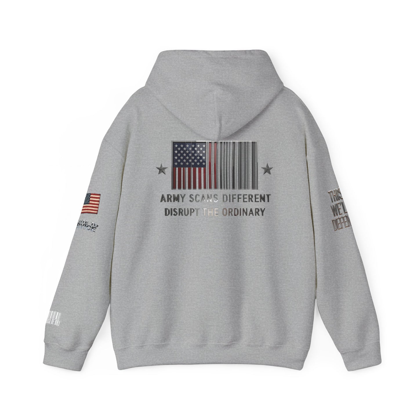 Army Scans Different Hoodie, Unisex Heavy Blend, Army Inspired Sweatshirt, Gift for Veterans, Everyday Comfort Wear