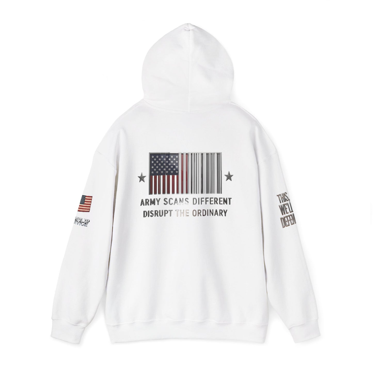 Army Scans Different Hoodie, Unisex Heavy Blend, Army Inspired Sweatshirt, Gift for Veterans, Everyday Comfort Wear