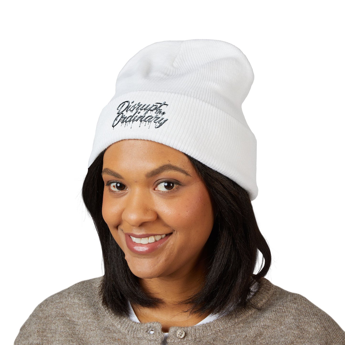 Stylish Embroidered Beanie for Everyday Wear, Comfortable Knit Hat, Winter Fashion Accessory, Unisex Headwear, Ideal Gift for Him or Her