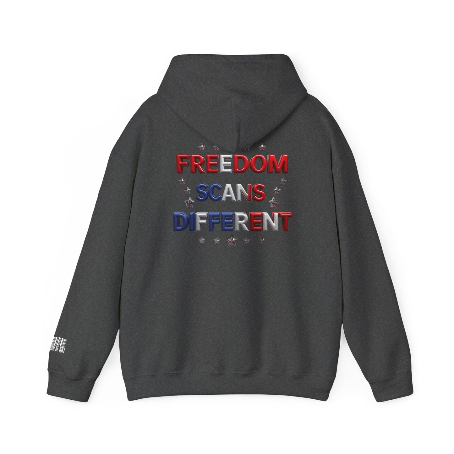 Freedom Scans Different Hooded Sweatshirt, Unisex Pullover, Patriot Hoodie, Graphic Sweatshirt, Election Day Apparel, Gift for Veterans
