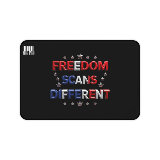 House of Raj Freedom Scans Different Desk Mat, Office Decor, Gamer Mat, Custom Mouse Pad, Gift for Dad