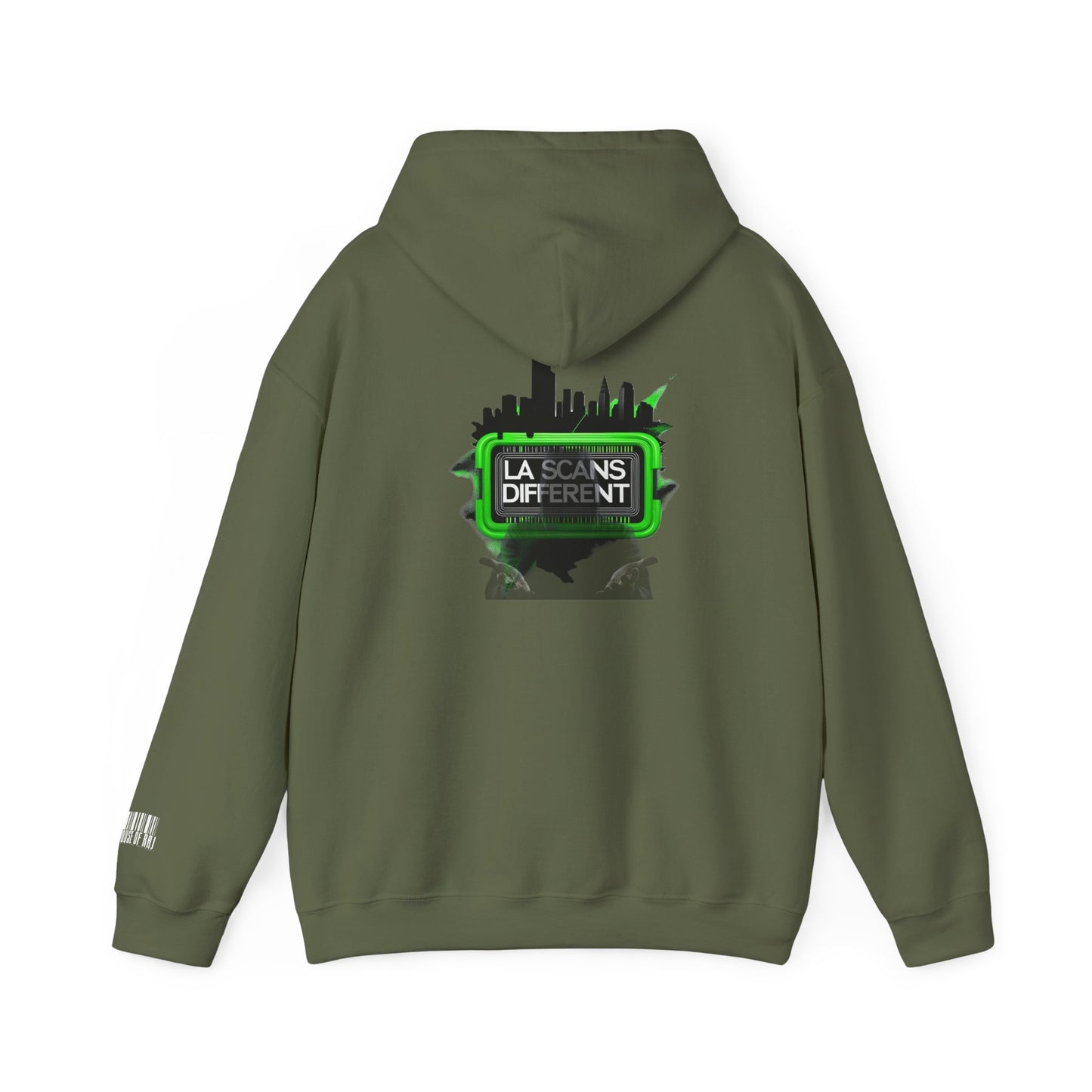 House of Raj – LA Scans Different Hoodie: Unisex Heavy Blend™ Sweatshirt - Graffiti Fashion, Streetwear, Artistic Gift, Unique Design