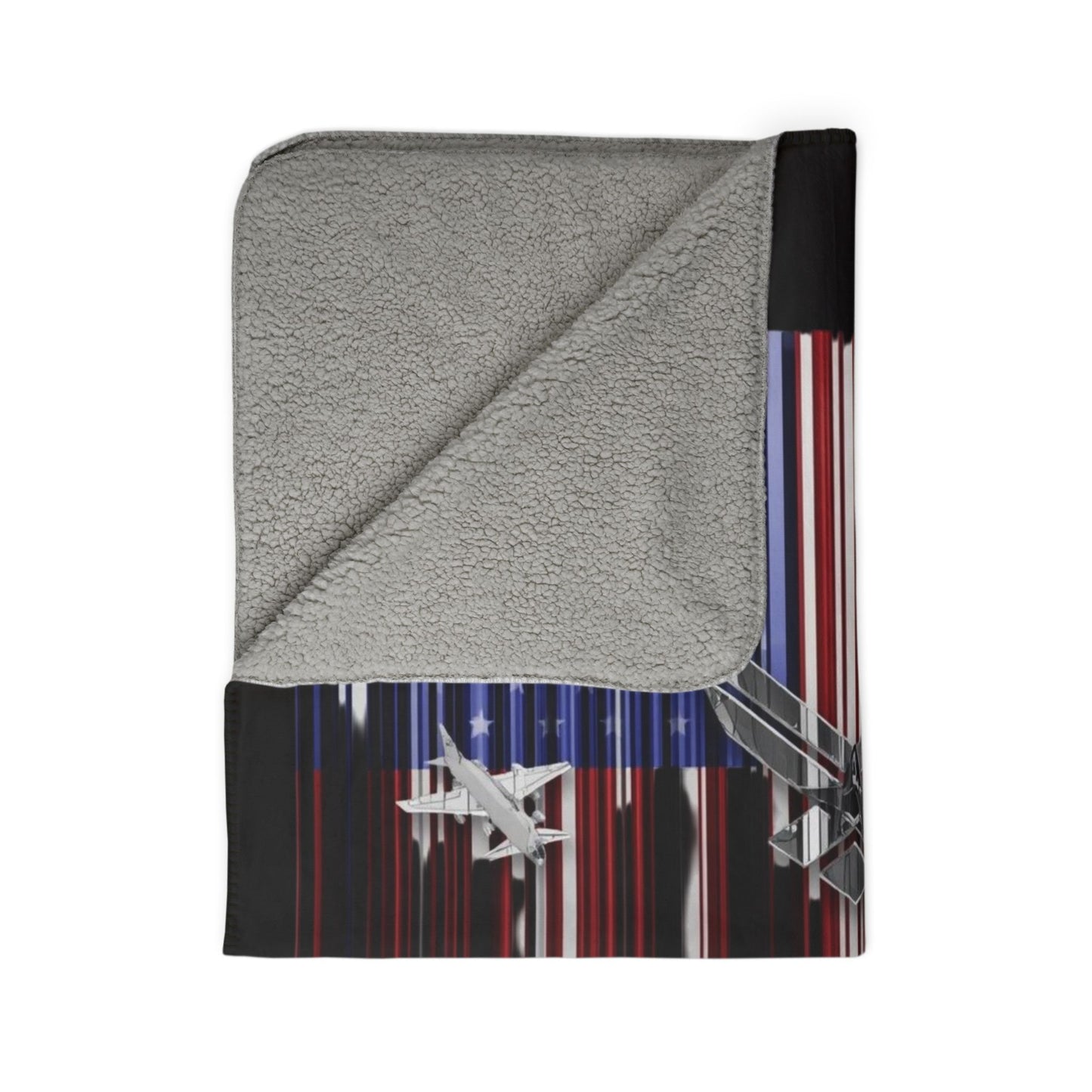 House of Raj “Disrupt the Ordinary” Air Force Scans Different Fleece Sherpa Blanket, Cozy Military Throw for Veterans, Home Decor, Gift for Airmen, Patriotic Blanket