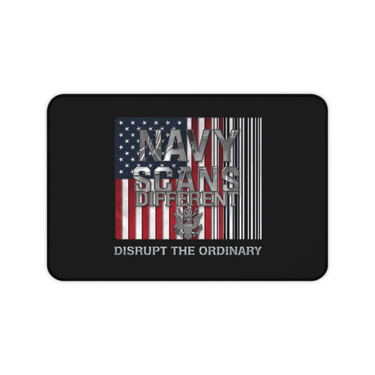 Navy Scans Different Desk Mat - Unique Office Decor, Military Gift, Gaming, Work From Home, Custom Mouse Pad