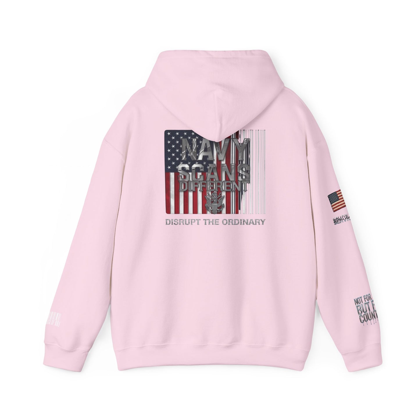 Navy Scans Different Hoodie Unisex, American Flag Style, Perfect for Independence Day, Casual Wear, Gift for Men and Women