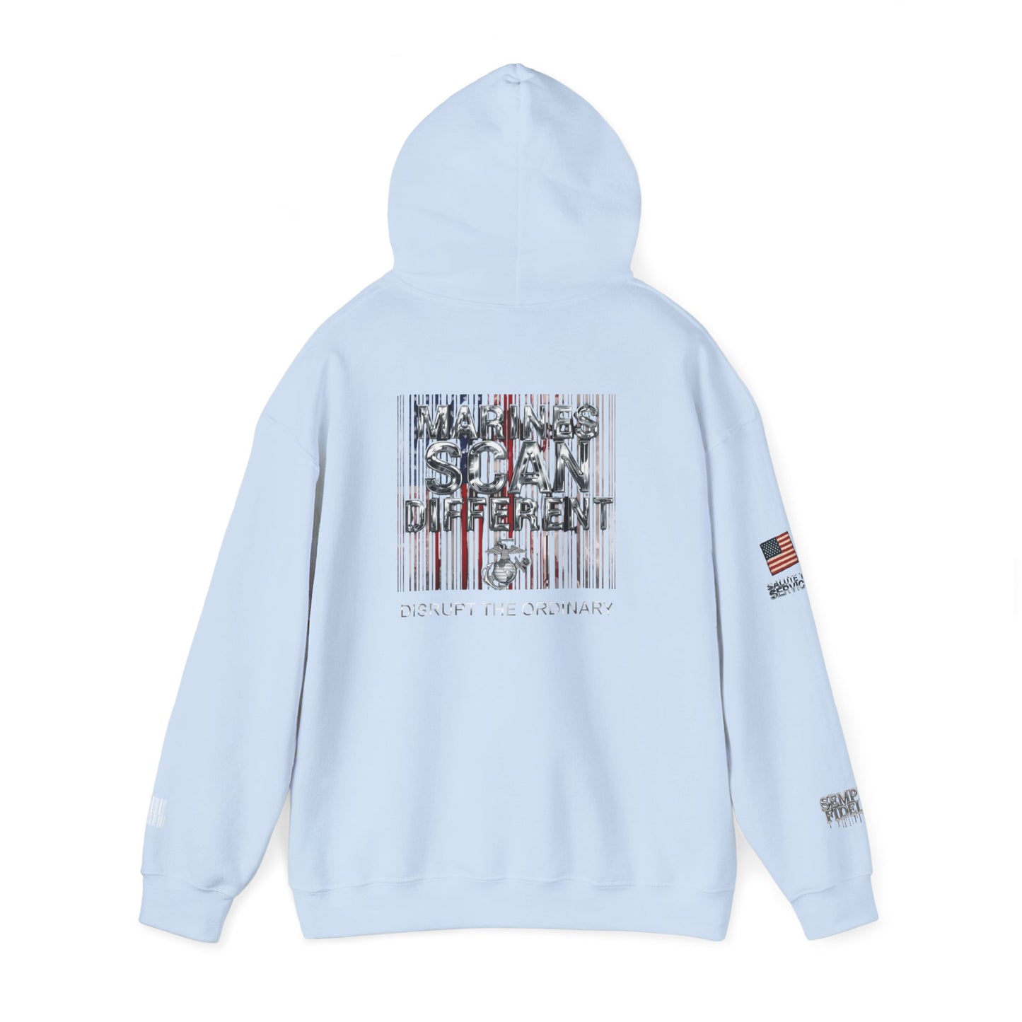 Marines Scan Different Hoodie Sweatshirt for Freedom Lovers, Unisex Casual Gear, Perfect for Veterans Day, Memorial Day, Fourth of July [...]