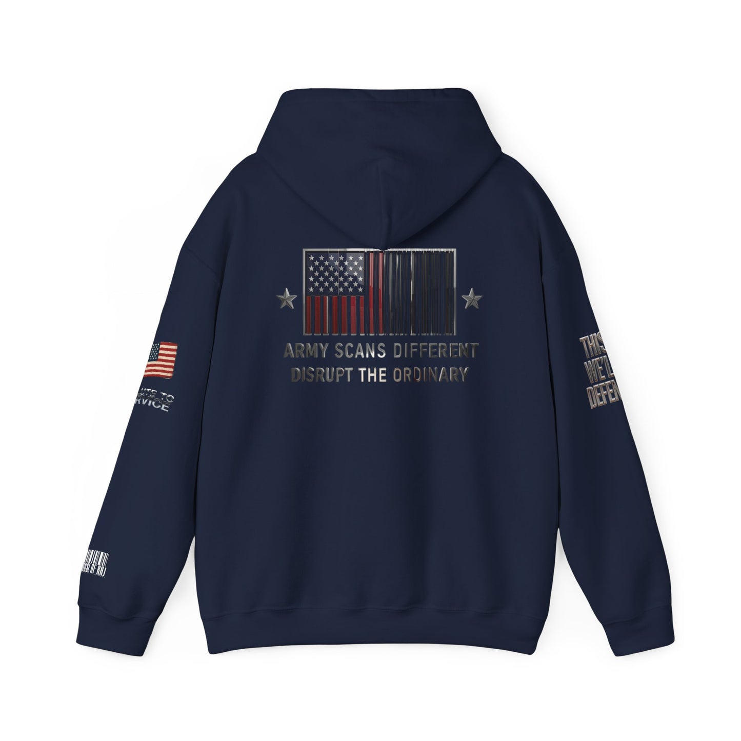 Army Scans Different Hoodie, Unisex Heavy Blend, Army Inspired Sweatshirt, Gift for Veterans, Everyday Comfort Wear