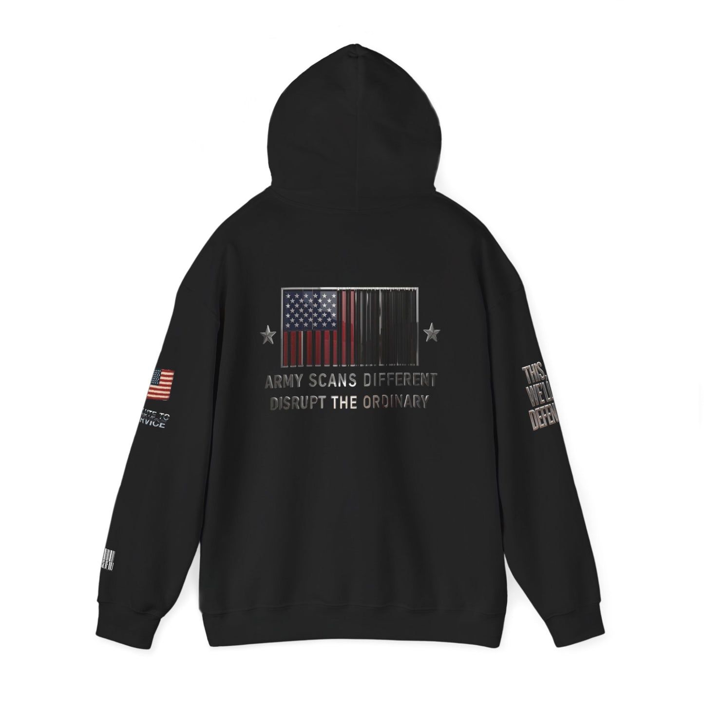 Army Scans Different Hoodie, Unisex Heavy Blend, Army Inspired Sweatshirt, Gift for Veterans, Everyday Comfort Wear