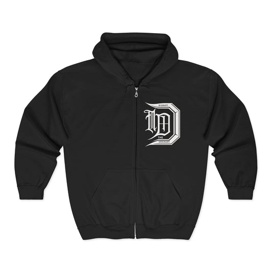 The House of Raj Unisex Heavy Blend Full Zip Hooded Sweatshirt, Cozy Zip Hoodie, Casual Sweatshirt for All Seasons, Gift for Him/Her, Casual Outfit